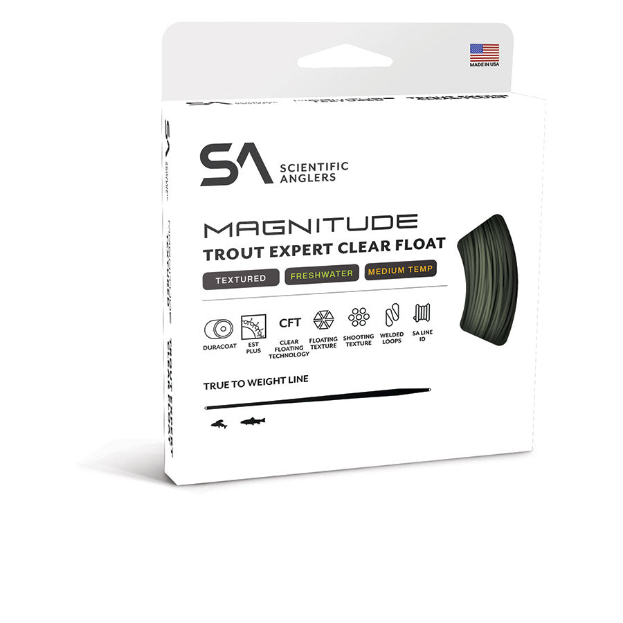 SA Magnitude Trout Expert Clear Fly Line